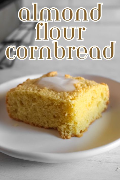 Gluten Free Almond Muffins, Whole30 Cornbread, Almond Flour Cornbread Recipe, Corn Flour Recipes Gluten Free, Gf Df Cornbread Recipe, Oat Flour Cornbread, Almond Flour Corn Muffins, Almond Flour Breads, Gluten Free Breads And Muffins