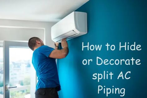 Split AC is an exceptionally well-known kind of aircon utilized in home and private spots. Its indoor unit is mounted on a wall and its open-air unit is associated with it through copper piping. This piping looks revolting and terrible on the wall and lessens the worth of our home style. Use PVC Pipe One […] The post How to Hide or Decorate split AC piping appeared first on Just Web World. Mini Split Cover Ideas Indoor, How To Hide Split Ac Unit, How To Hide Mini Split Ac, Air Conditioner Cover Indoor Wall, How To Hide Ac Pipes In Room, Ideas To Cover Pipes On Wall, Ac Unit Cover Indoor, Hide Air Conditioner Unit Indoor, How To Hide Pipes On Wall