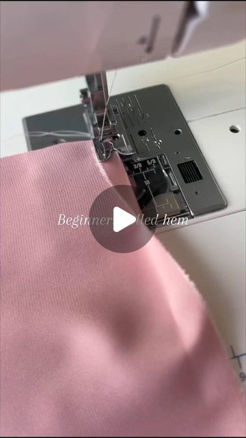 byGeerijaa on Instagram: "Fabric Hem Hack Alert! ✂️ Learn how to sew your hems effortlessly. pin hem is basically a beginners rolled hem because you dont have to mess around with different feet or have a fancy machine 🥰.  It’s also the easiest way to make your sewing look professional and couture 💅🏼.  This hem is perfect for lightweight, sheer or silky fabrics because it gets folded twice, and looks beautiful inside and out.  If you’re wanting to use a pin hem on an edge with a curve, I recommend snipping the fabric in before folding as it lets some of the tension out. Pc @sewing_secrets123  #teaganjacobs #fashiondesigner #sewtok #sewingtips #sewingtutorial #howtosew #sewingtricks #couturesewingtechniques #FabricHem #SewingTutorial #DIYFashion #CraftyIdeas #SewingHacks #FabricCraft #DIY Sawing Technique, Couture Sewing Techniques, Sew Easy, Beautiful Inside And Out, Rolled Hem, Sewing Tips, Learn To Sew, Sewing Techniques, Sewing Hacks