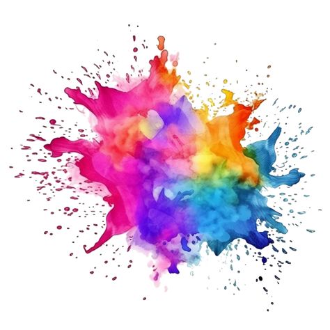 Colorful water explosion AI Generated Color Water Art Backgrounds, Colour Splash, Colour Splash Effect, Splash Background Watercolor, Color Explosion Wallpaper, Explosion Drawing, Watercolor Splatter Background, Color Splash Effect, Crafter Logo