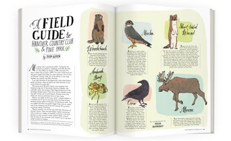 A Field Guide to Hanover Country Club & Pine Park | Dartmouth Alumni Magazine Guide Design Layout, Guide Design, Survival Books, My Childhood, Field Guide, My Father, Guide Book, Country Club, Travel Art