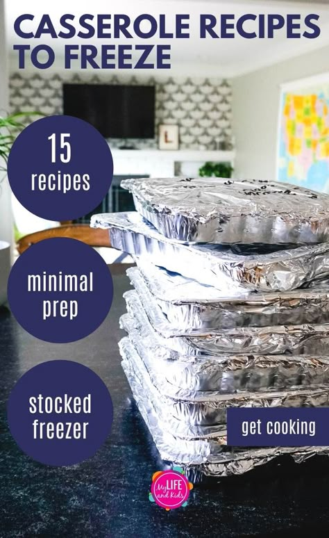 Easy Freezer To Oven Meals, Freezing Meals Tips, Gf Freezer Meals, Dairy Free Meals For A Crowd, Gf Df Freezer Meals, Freezer Meal Casseroles Make Ahead, Freezer Recipes For New Moms, Meal Prep For Busy Families, Meals To Freeze For Postpartum