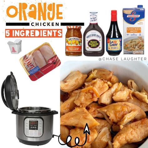 Orange Marmalade Chicken, Chicken Breast Instant Pot Recipes, Instant Pot Orange Chicken, Chicken In The Instant Pot, Lazy Dinner, Easy Orange Chicken, Orange Chicken Crock Pot, Honey Barbecue, Orange Chicken Recipe