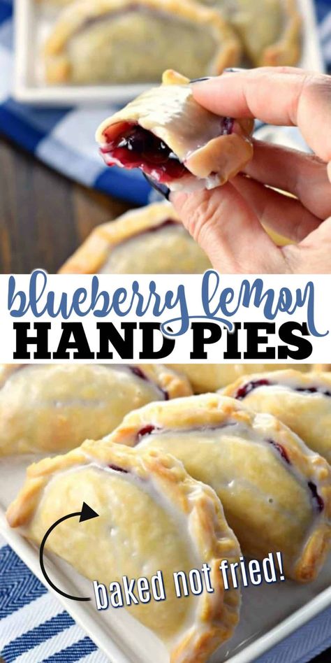 Baking Recipes Easy Dessert, Beautiful Pastries Recipes, Rainy Day Treats, Blueberry Recipes Dessert Summer, Easy Hand Pie Recipes, Simple Pastry Desserts, Dessert Filling Recipes, Dessert With Pie Crust Ideas, Dessert Hand Pies