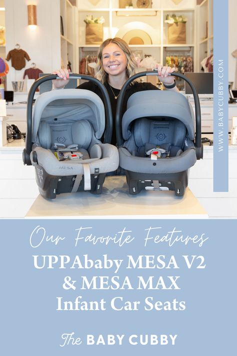 Video: UPPAbaby MESA V2 and MESA Max Quick Review - Our FAVORITE Features! Uppababy Mesa V2, Strollers And Car Seats, Uppababy Mesa, Convertible Car Seat, Cubbies, Always Be, Baby Car Seats, Stroller, Convertible