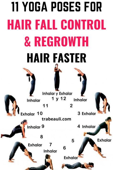 Exercise For Hair Growth Yoga Poses, Yoga For Healthy Hair, Hair Fall Exercise, Yoga For Skin And Hair, Yoga For Hair Fall Control, Exercise For Hair Growth, Yoga For Healthy Skin, Hair Exercise, Yoga For Hair Growth