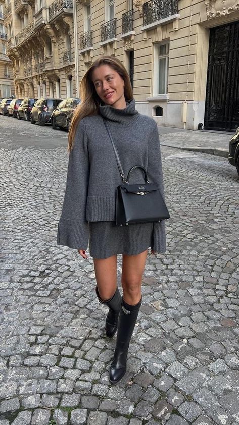 The perfect fall co-ord outfit! #fallfashion Paris Fall Outfits, Style Chic Parisien, Stile Casual Chic, Style Désinvolte Chic, Style Parisienne, Parisienne Chic, Parisian Chic Style, Paris Chic, London Outfit