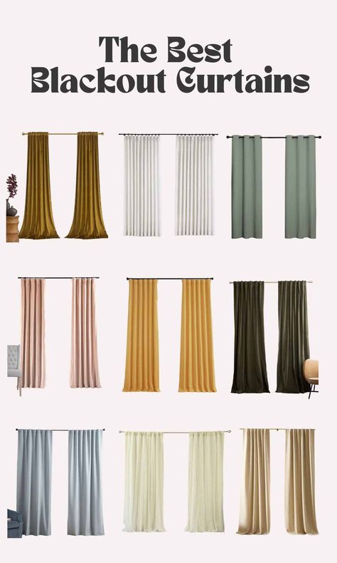 Block Out Curtains Living Rooms, Living Room Curtain Colors, Trending Curtains 2023, Moody Bedroom Curtains & Drapes, Moody Office Curtains, Diy Velvet Curtains, Colored Curtains Bedroom, Cute Black Out Curtains, Curtains Living Room Colors