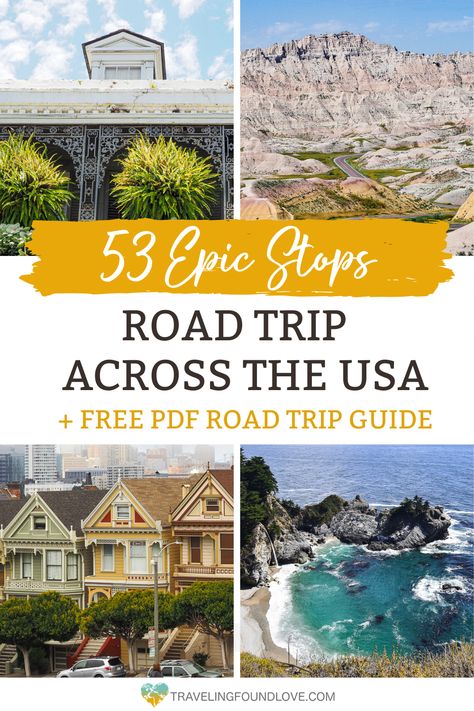 Road Trip Across the United States: 9 Week Itinerary - Traveling Found Love Road Trip Background, Trip Background, United States Road Trip, Vacay Ideas, Nomadic Lifestyle, Usa Destinations, Usa Roadtrip, Rv Trip, East Coast Road Trip