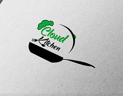 Kitchen Logo Design, Cloud Logo, Cloud Kitchen, Kitchen Logo, Logotype Typography, Typography Branding, Restaurant Logo, Restaurant Logo Design, Logo Restaurant