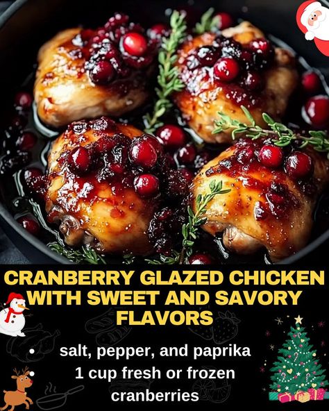 Cranberry Glazed Chicken with Sweet and Savory Flavors Fresh Cranberry Recipes, Honey Garlic Chicken Thighs, Mexican Casserole Recipe, Cranberry Chicken, Chicken Parmesan Pasta, Sweet Chicken, Chicken Pasta Bake, Cranberry Sauce Recipe, Work Meals