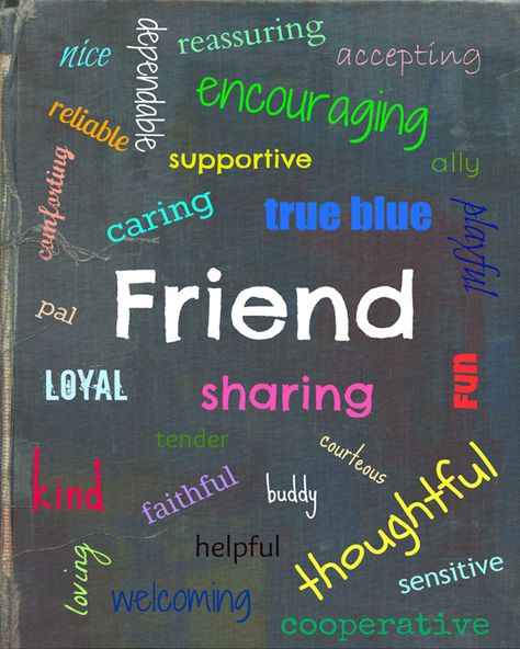 Canvas, Put their name in the middle and then positive adjectives around that describe them!!! DONE! Friendship Quotes For Kids, What Is A Friend, Preschool Friendship, Buddy Bench, Friendship Poster, Growing A Business, Inspirational Printables, Education Motivation, Education Quotes For Teachers