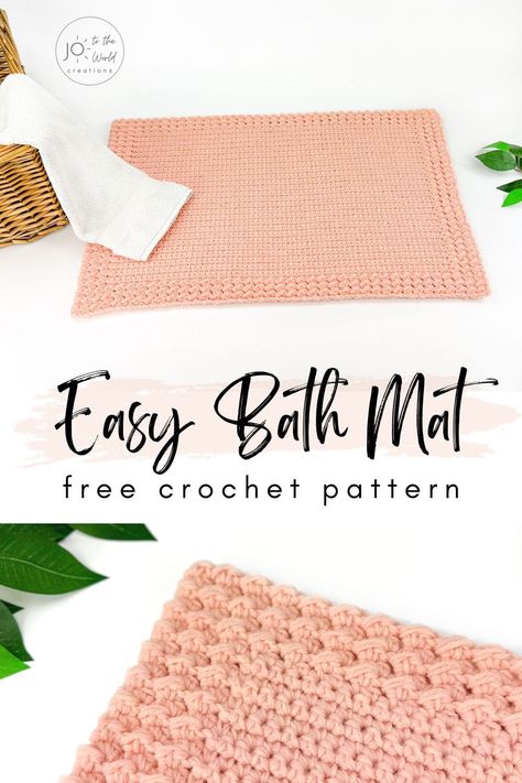 Crochet Bath Mat, Crochet Rug Patterns Free, Crochet Scrubbies, Crochet Rugs, Crochet Mat, Crochet Rug Patterns, Crochet Fun, Easy Crochet Baby, Crochet Kitchen