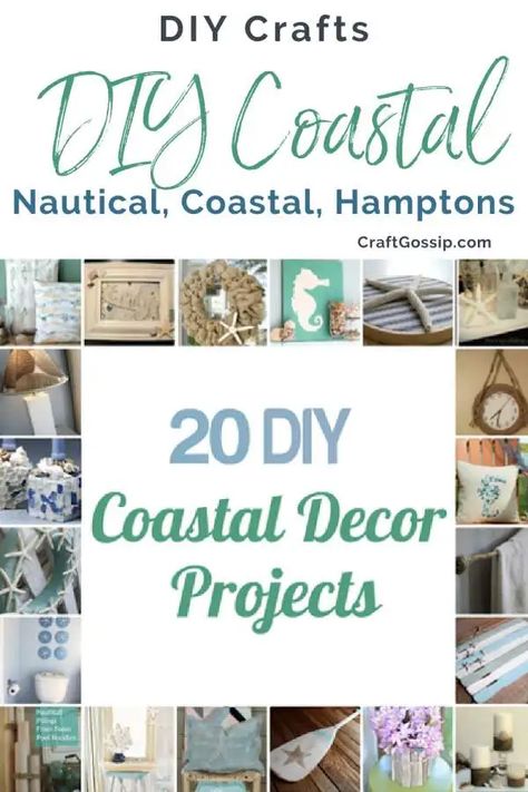 Nautical Decor Diy, Diy Coastal Decor, Nautical Diy, Nautical Crafts, Seaside Decor, Dekor Diy, Beachy Decor, Diy Outdoor Decor, Coastal Bedrooms