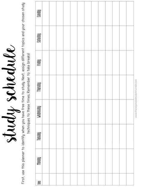 Study Timetable Template, Study Planner Printable Free, Study Planner Free, Study Schedule Template, Free Planner Printables, Timetable Template, School Timetable, Study Planner Printable, Student Planner Printable