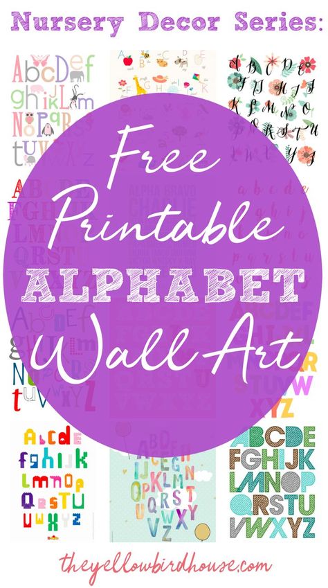 19 Super fun and totally free printable alphabet wall art. Free ABC posters for your kiddo's bedroom. Alphabet nursery prints are a fun and creative way to decorate a child's bedroom and help them with their ABC's at the same time! Win! Abc Templates, Abc Posters, Abc Wall Art, Free Printable Alphabet, Abc Wall, Alphabet Nursery, Alphabet Pictures, Abc Printables, Printable Alphabet Letters