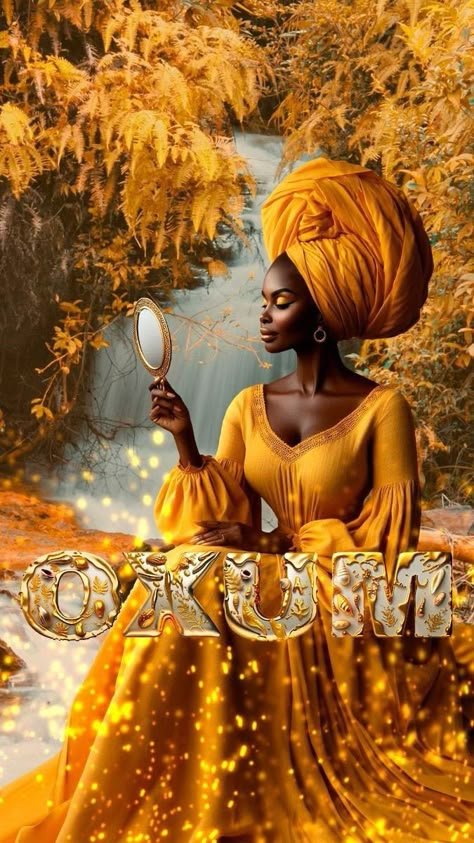 Oshun Offerings, Oshun Goddess, Orishas Yoruba, Princess Dance, Tarot Book, High Priest, Mother Goddess, Black Love, Black Art