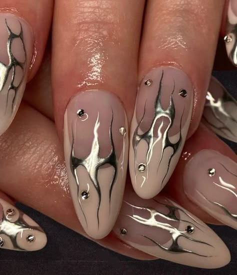 Long Nail Art, Chrome Nails Designs, Diy Acrylic Nails, Nude Nail Designs, Beauty Nails Design, Blush Nails, Nails Only, Short Acrylic Nails Designs, Manicure Y Pedicure