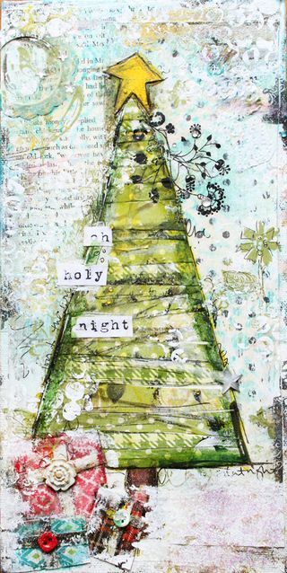 Christmas Mix, Dekor Diy, Mixed Media Art Journaling, Noel Christmas, Mix Media, Art Journal Pages, Mixed Media Canvas, Christmas Joy, Christmas Inspiration