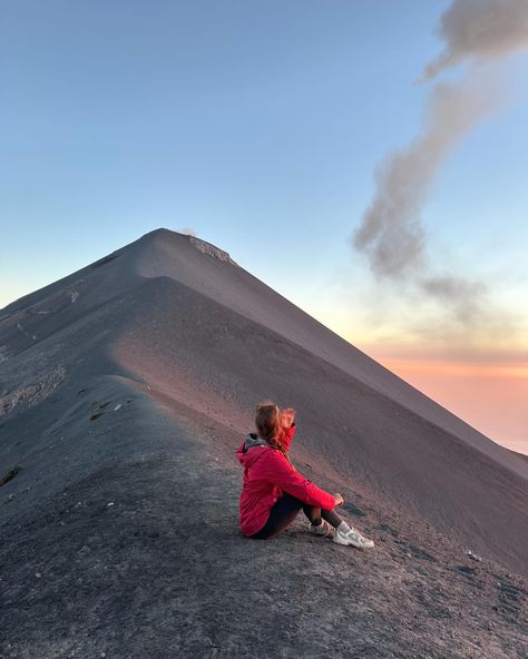 Booked a flight to Guatemala by myself to hike an active volcano after an encounter night & feeling like God told me I needed to go here & do this. He was right. 🌋🇬🇹 @getyourguide @getyourguidecommunity Vision Board Photos, Active Volcano, Travel Board, By Myself, Volcano, Guatemala, Aesthetic Pictures, Mood Board, Flight