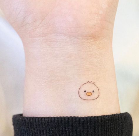 Miniature Tattoos, Tatuaje Studio Ghibli, Duck Tattoos, Tato Minimal, Small Girly Tattoos, Minimal Tattoo Design, Small Pretty Tattoos, Cute Little Tattoos, Cute Tiny Tattoos