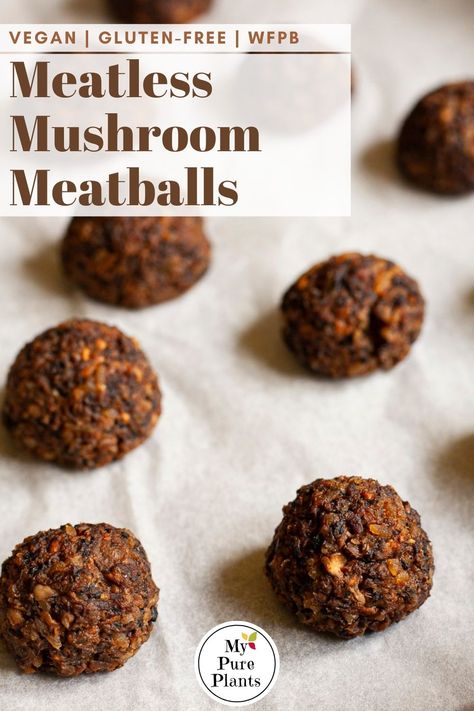 Mushroom Balls Recipe, Mushroom Balls, Vegetarian Meatballs Recipe, Meet Balls, Meatless Meat, Vegan Meatballs Recipe, Veggie Meat, Easy Taco Salad Recipe, Vegetarian Party