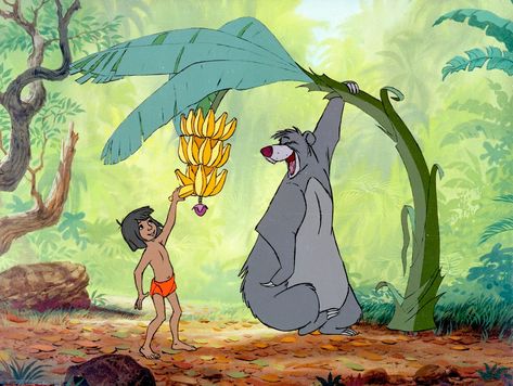 “The Jungle Book” Mowgli and Baloo (Buena Vista, 1967) Jungle Book 1967, Indian Jungle, Disney Jungle Book, Camping Crafts For Kids, Jungle Book Disney, Fierce Tiger, Animation Disney, The Aristocats, The Jungle Book