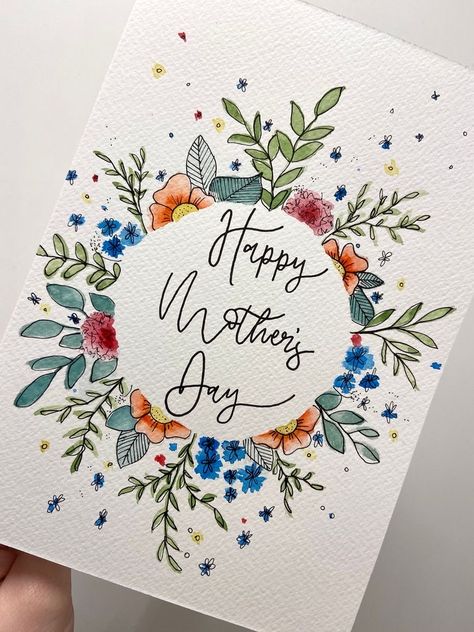 Happy Mother's Day Card, Mother's Day Card, Mother's Day, Mothers Day, Flowers