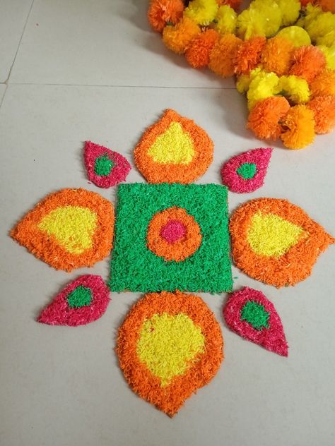 💖🤷‍♀️Rice/foodgrains rangoli design #art#rangoli#festival#handmade Rangoli Designs With Rice, Rangoli Designs For College Events, Rice Rangoli Designs Diwali, Rice Rangoli Design, Rice Rangoli, Diwali Design, Rangoli Simple, Rangoli Designs Latest, Diwali Decoration Items