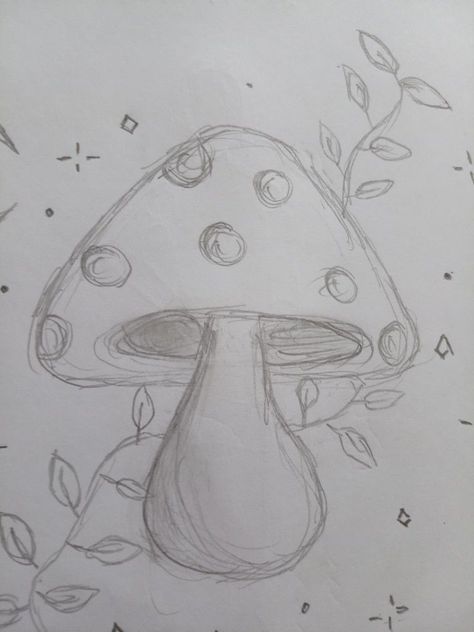 Гриб Mushroom Drawing, Pencil Drawings Easy, Easy Doodle Art, Easy Doodles Drawings, Easy Drawings Sketches, Cute Doodles Drawings, Doodle Art Designs, Mini Drawings, Cute Easy Drawings