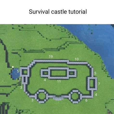 Minecraft Builds & Tutorials ☁️ on Instagram: "Castle Tutorial 🏰 Made by @mine_craftmc Follow @theminebuilds for more! - Save, Comment, Share & Like To Support Me For FREE! ❤️ #minecraft #minecraftbuilds #minecrafthouse #minecrafter #minecrafttutorial #minecraftideas #minecraftbuild #minecraftpe #modern #modernhouse" Minecraft Base Ideas Survival Layout, Minecraft Survival Castle, Minecraft Castle Blueprints Layout Floor Plans, Minecraft Mansion Tutorial, Minecraft Guides, Castle Blueprints, Minecraft Palace, Minecraft Castle Blueprints, Minecraft Castle Designs