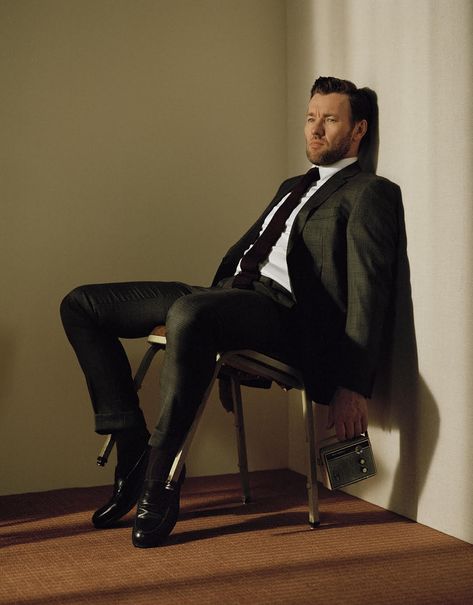 Grant Woolhead styled Joel Edgerton for British Esquire's January 2018 issue! Photographs by Joss McKinley with grooming by Amy Komorowski and prop styling by Grace Hartnett. Rich Photoshoot, Canali Suits, Esquire Uk, Joel Edgerton, Fashion 2000s, Stylist Outfit, Australian Actors, Uk Photos, Male Fashion Trends