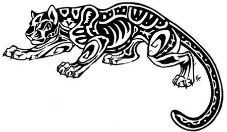 The Mayan Jaguar depiction is symbolic of the inter relationship between man and the earth, the underworld, life and fertility. Maya Henry, Jaguar Tattoo, Mayan Tattoos, Aztec Tattoos, Maya Quotes, Aztec Tattoo Designs, Mayan Symbols, Polynesian Tattoos, Marquesan Tattoos