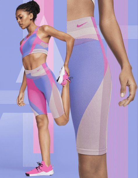 Active Wear Trends 2024, Ss24 Activewear, Pastel Activewear, Feminine Activewear, Sportswear Aesthetic, Activewear Pattern, Colorful Activewear, Sports Fashion Design, Sports Wear Fashion