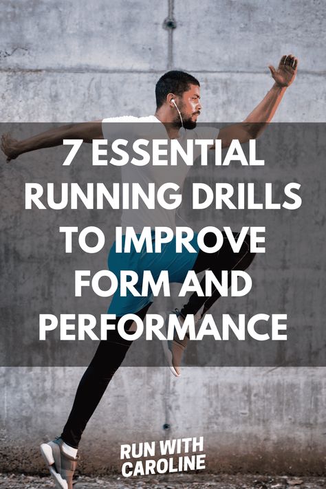 Running Form Drills, Good Running Form, Track Workout Training, Running Muscles, Running Drills, Speed Drills, Benefits Of Running, Running Form, Half Marathon Training