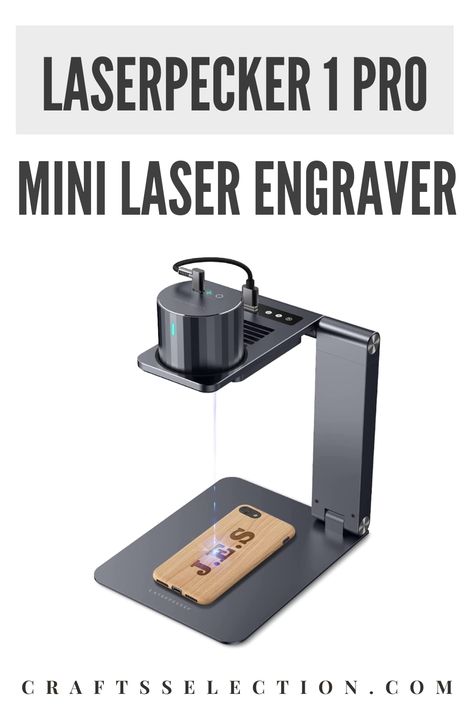 A nice portable laser engraver for beginners with various features, the LaserPecker 1 Pro offers a bit of everything in one complete package. The engraving area is a bit small at just 100 x 100 mm, but once you get used to it, it should be more than enough for most of your projects. This is perhaps the best mini laser engraving machine for buyers without too many special preferences looking for something that just gets the job done. Click here to read more. Engraving Machine Laser, Laserpecker Projects, Wood Laser Engraving Machine, Mini Laser Engraver, Diy Laser Engraver, Engraver Machine, Marla Aaron, Laser Engravers, Laser Marking