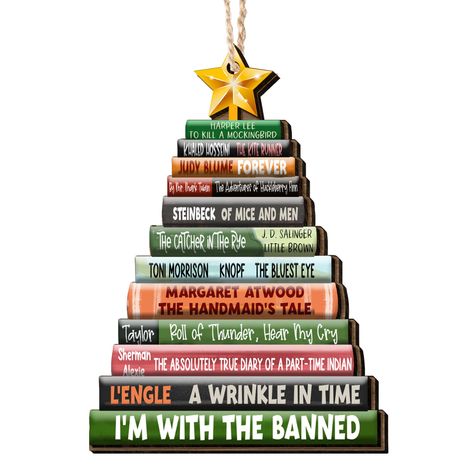 PRICES MAY VARY. BOOK LOVERS GIFTS FOR WOMEN - Surprise avid readers with our unique book lover ornament. Whether book club gifts, bookish gifts for readers, librarian, nerd, or book gifts for bookaholics, these delightful gifts for book lovers showcase stunning book stack designs, making them ideal for anyone who enjoys reading. BOOKISH CHRISTMAS ORNAMENTS - Transform your space with our book lover Christmas ornaments. Embrace the enchanting world of literature with these unique bookish ornamen Book Lovers Christmas Tree, Book Club Gift Exchange Christmas, Book Lover Accessories, Book Ornaments Diy, Book Club Ornaments, Book Christmas Tree Ornaments, Book Themed Christmas Ornaments, Ornaments For Book Lovers, Library Christmas Tree Ornaments