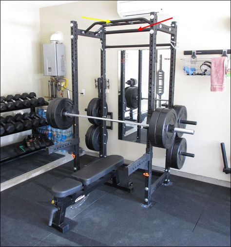 Rogue R3 Infinity Power Rack / Half-Rack Review Rack In Bedroom, Diy Power Rack, Homemade Gym Equipment, Gym Rack, Home Made Gym, Home Gym Basement, Home Gym Machine, Diy Gym Equipment, Half Rack