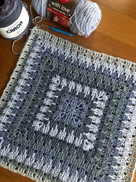 Crochet Larksfoot Granny Afghan | The Crochet Crowd Crochet Crowd Patterns, Afghan Crochet Patterns Easy, Crochet A Blanket, The Crochet Crowd, Crochet Crowd, Crochet Afghan Patterns, Crochet Afghan Patterns Free, Crochet Blanket Designs, Square Crochet Pattern