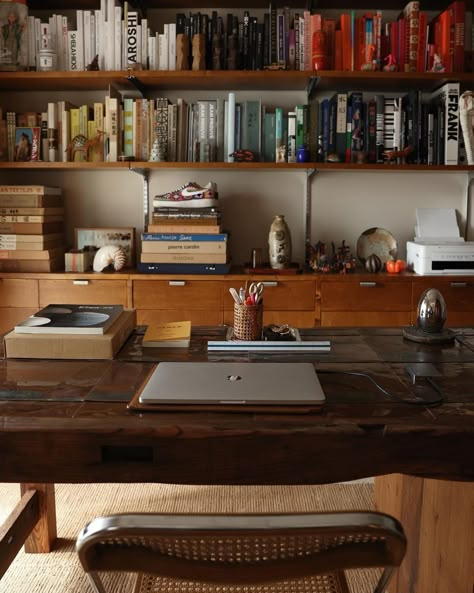 Office With Two Monitors, Cozy Workspace, Using Instagram, My Workspace, My Desk, A Dream Come True, Home Library, Dream Rooms, Home Office Design