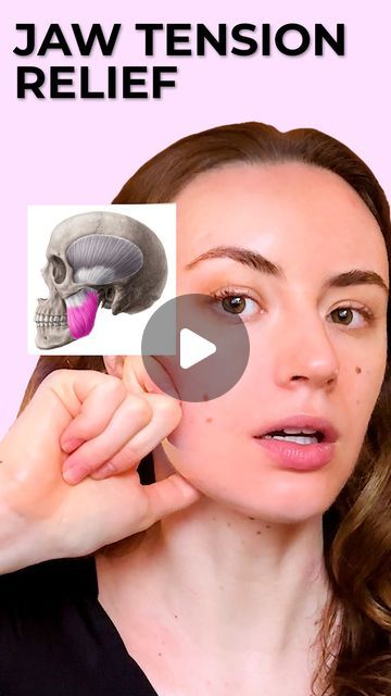 Anastasia Goron on Instagram: "Discover relief and relaxation with my Jaw Release Massage tutorial, also great for those dealing with TMJ issues. 🌟👄 This focused massage technique targets the tension and discomfort in the jaw area, offering a soothing solution for anyone experiencing TMJ symptoms or simply looking to alleviate stress in their facial muscles. By incorporating gentle yet effective movements, this massage not only aids in releasing jaw tightness but also promotes overall facial relaxation. Perfect for integrating into your nightly routine or whenever you need a moment of calm. Join me in exploring the benefits of this simple, yet powerful practice. Ready to say goodbye to jaw tension? #AllYouCanFace #JawRelease #TMJRelief #FacialMassage" Jaw Massage Trigger Points, Jaw Tightness Relief, Tmj Massage Techniques, Lock Jaw Relief, How To Relax Jaw Muscles, Relax Jaw Muscles, Jaw Muscle Release, Jaw Tension Relief Massage, How To Relax Your Jaw