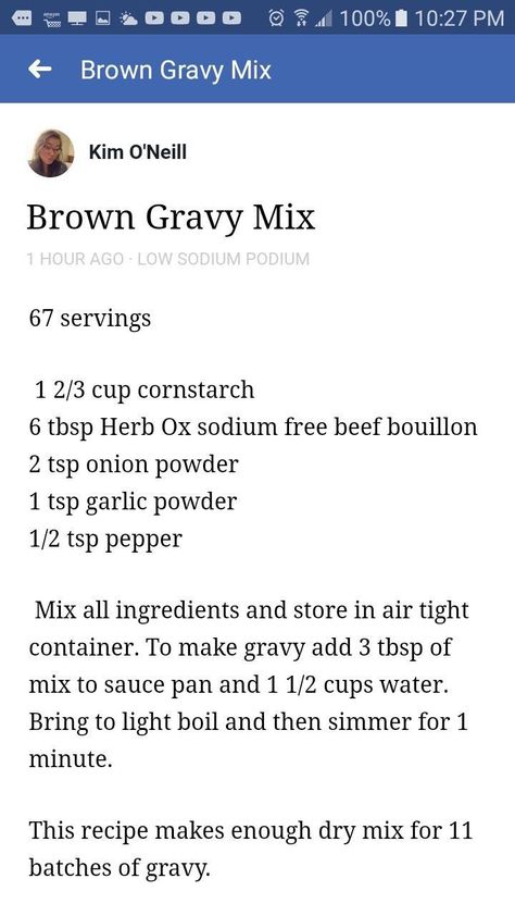 Kfc Recipes, Pepper Gravy, Low Salt Recipes, Homemade Dry Mixes, Brown Gravy Mix, Yum Yum Sauce, Homemade Gravy, Gravy Sauce, Brown Gravy