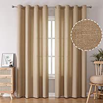 Check this out! Flax Linen Curtains, Tan Curtains, Natural Curtains, Privacy Window, Window Treatments Bedroom, Long Curtains, Window Privacy, Curtains For Living Room, Sheer Drapes