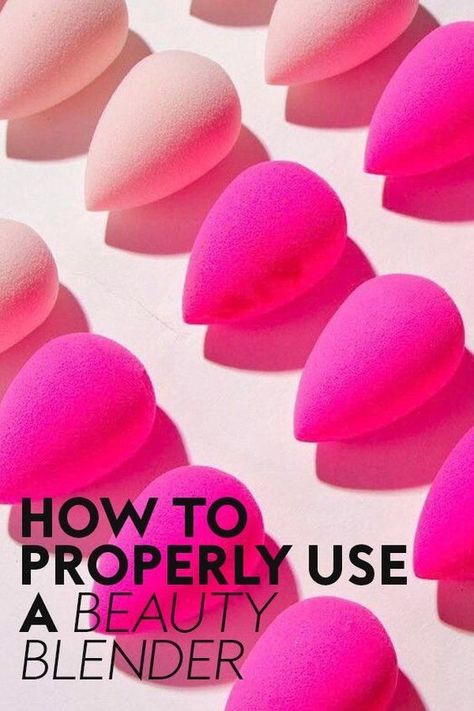 How To Use A Beauty Blender Sponge, How To Use Makeup Sponge, How To Apply Foundation With A Sponge, How To Use Foundation, Best Beauty Blender, Diy Makeup Remover, How To Use Makeup, Beauty Blender How To Use, Tutorial Eyeliner