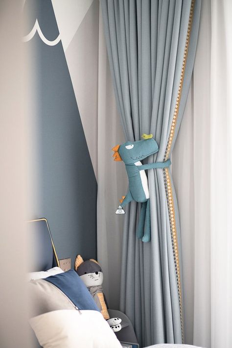 Curtains Holder, Boys Room Curtains, Boys Bedroom Curtains, Home Decor Curtains, Baby Room Curtains, Kids Room Curtains, Kids Room Interior Design, Curtains Ideas, Toddler Boys Room