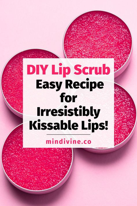 Indulge in some self-care with our easy DIY lip scrub recipe! Say goodbye to chapped lips and hello to a smooth, kissable pout. Try our DIY Lip Scrub today! Lip Scrub Homemade Recipes, Diy Lip Scrub Easy Recipe, How To Make Lip Scrub, Easy Diy Lip Scrub, Diy Lip Scrub, Lip Scrub Recipe, Lip Scrub Homemade, Lip Scrub Diy, Herbal Salves