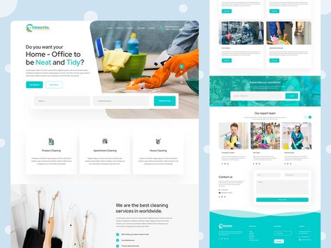 Cleaning Services Website Landing page Design Cleaning Website Design, Website Landing Page Design, Website Landing Page, Start A Website, Services Website, Website Services, Free Web Hosting, Drain Cleaner, Web Designs