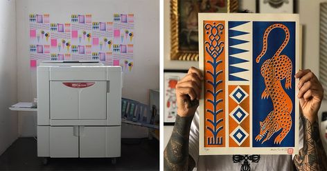 How much do you know about the Risograph printer and its impact on art? Copy Machine, Media Studio, Vintage Machine, What Is An Artist, How To Make Stencils, Risograph Print, Printing Press, Silk Screen Printing, Print Artist