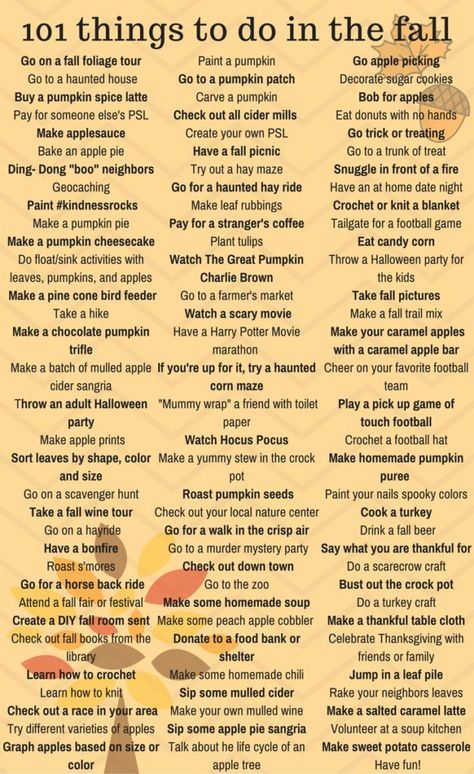 Things To Do With Your Parents, How To Make It Feel Like Fall, Fall Food Decor, Fall Traditions With Kids, Things To Do During Halloween, Fall Ideas Activities, October Checklist, Autumn Food Recipes, Cute Fall Date Ideas