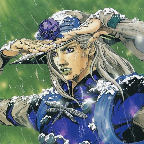 Araki's art on Instagram: “Gyro Zeppeli drawn in 2007 by Araki for the cover of Steel Ball Run's 11th volume. #jojo #jjba #jojosbizarreadventure…” Gyro Zeppeli, Steel Ball Run, Jojo Parts, Ball Run, Jojo's Bizarre Adventure Anime, Jojo Anime, Jojo Memes, Manga Covers, Jojo Bizzare Adventure